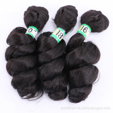 AiShiLi Hair Factory Loose Wave  Crochet Braid Heat Resistant Sythnetic Hair Extension wig